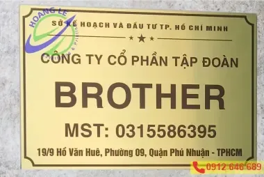Mẫu Biển Tên Công Ty, Biển Nhà