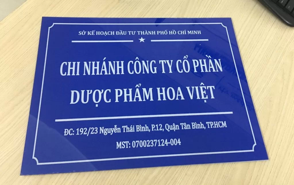Mẫu Biển Tên Công Ty, Biển Nhà